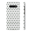 Printify winter forest snap case with small green pine tree pattern on white background for Samsung phone