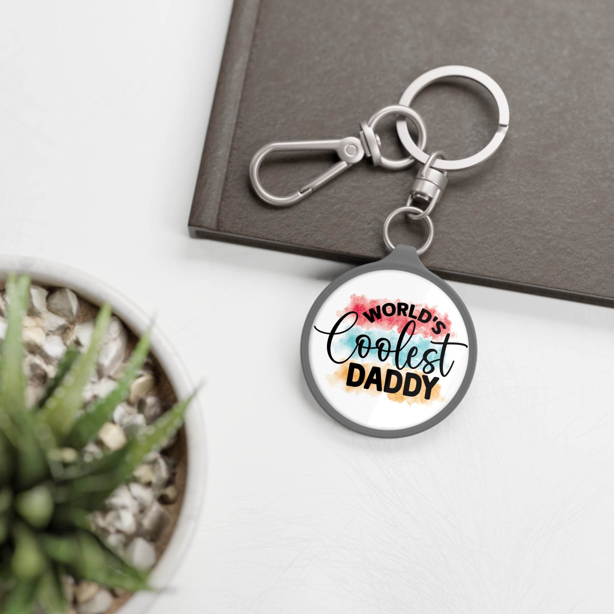 Coolest Daddy Eco-Friendly Keyring Tag