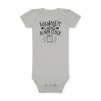 World's Cutest Alarm Clock Baby Short Sleeve Onesie®