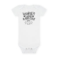 World's Cutest Alarm Clock Baby Short Sleeve Onesie®