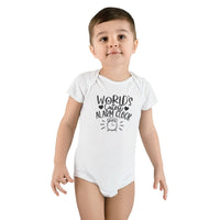 World's Cutest Alarm Clock Baby Short Sleeve Onesie®