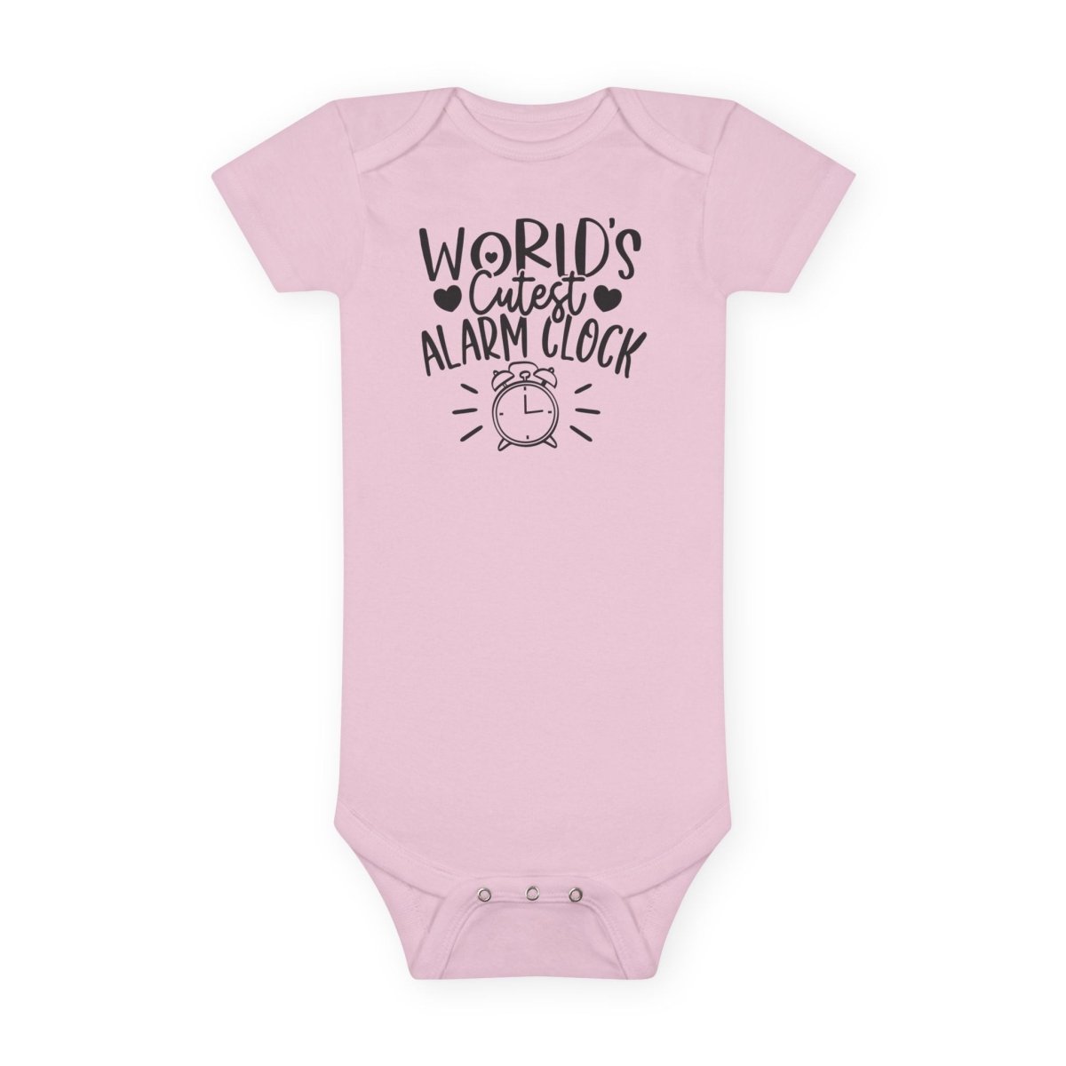 World's Cutest Alarm Clock Baby Short Sleeve Onesie®