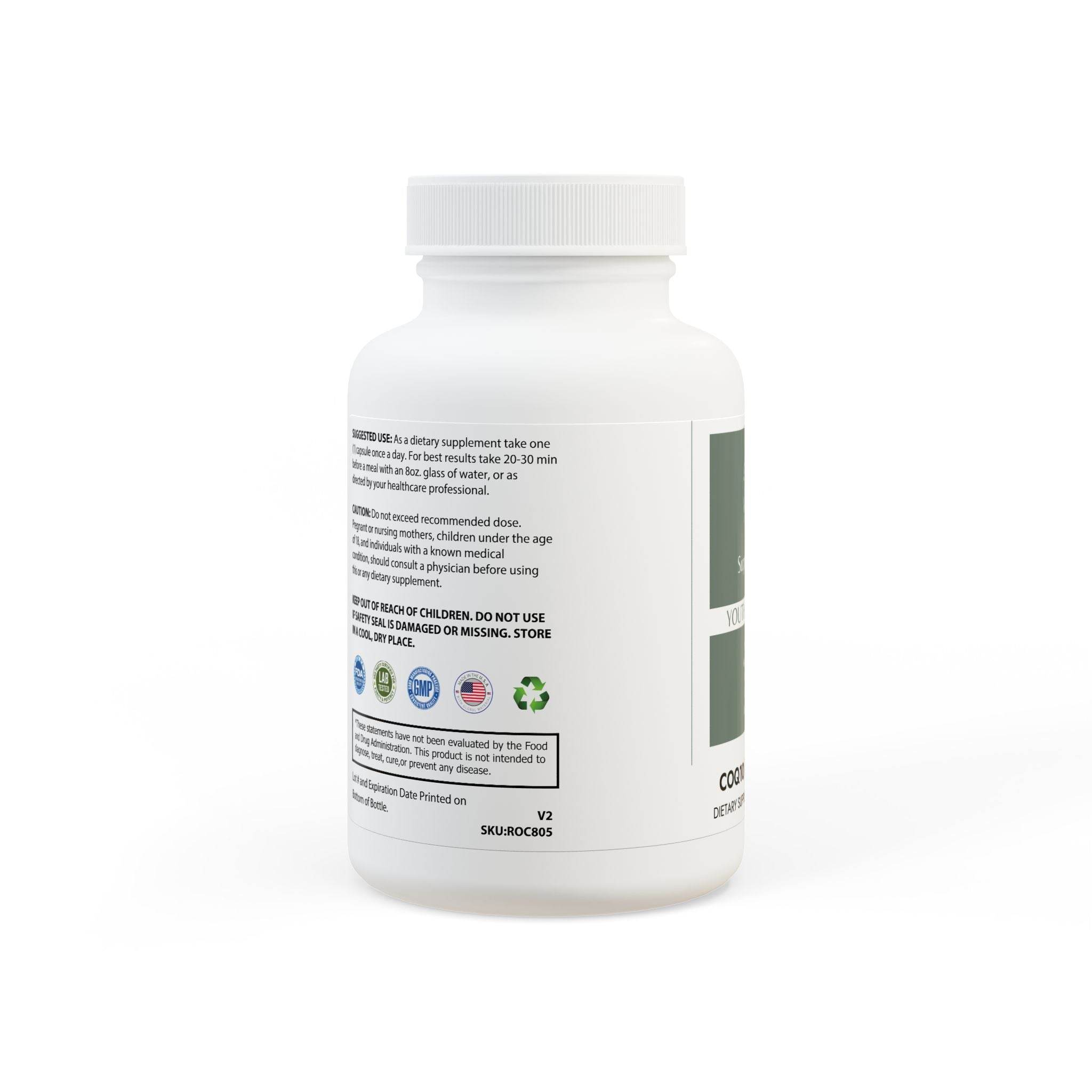 Youthful Glow CoQ10 (Ubiquinone) Supplement